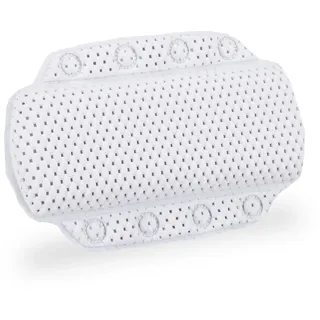 Relaxdays 2x Badewannenkissen, mit Saugnäpfen, weiß