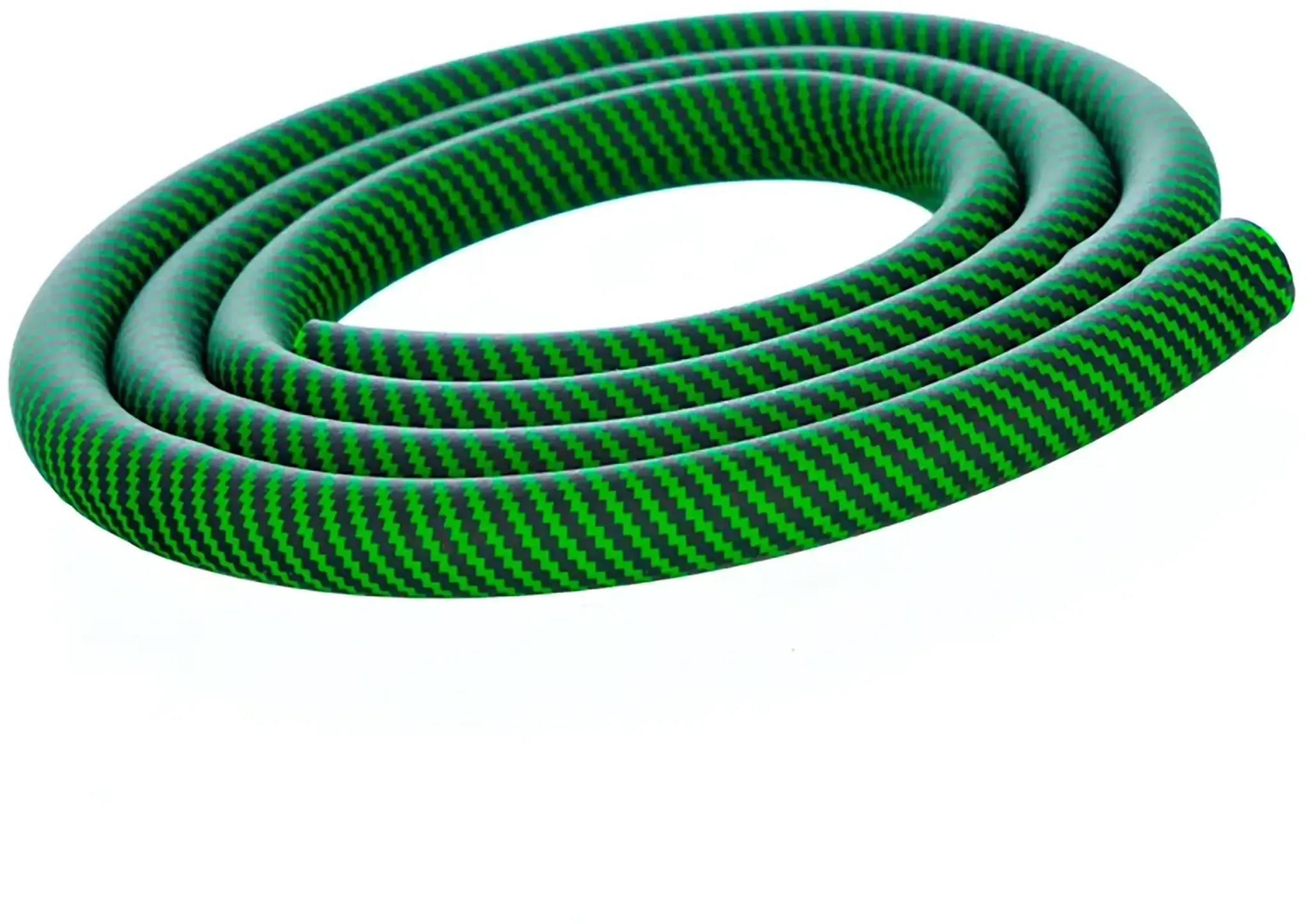 Silikonschlauch Soft Touch Carbonoptik (Grün)
