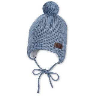 Sterntaler® Strickmütze Sterntaler® Strickmütze (1-St) blau 47 cm