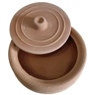 Tontopf Güvectopf Naturton Bräter Ton Schalen Tapas Schalen Schmortopf Tajine Dampfgartopf Auflaufform Kochtopf unglasiert (5 Liter)