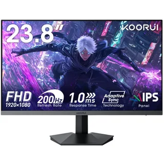 KOORUI G2411P Monitor 23.8 Zoll IPS FHD 200Hz  HDMI HDMI DP Audio HDMI2.0x2 DP1.2
