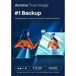 Acronis True Image Essentials, 1 Gerät - 1 Jahr, Download