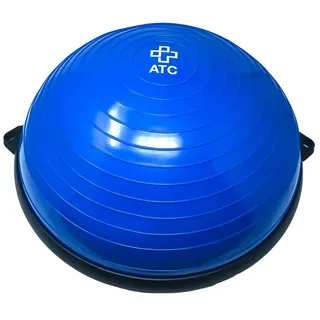 ATC Handels GmbH Balance Board Ball inkl. Widerstandsbändern und Pumpe - Balancetrainer für Fitness, Yoga, Gymnastik, Physiotherapie oder Reha