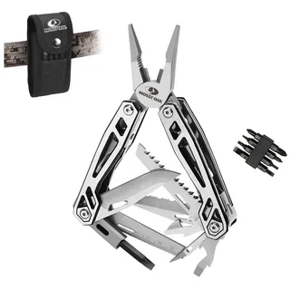 Mossy Oak Multifunktionszange,21 in 1 Multi-Tool Multifunktion mit Zange Klappmesser, Faltbares Multitool, Camping Wandern Reparieren,inkl tragbare Tasche