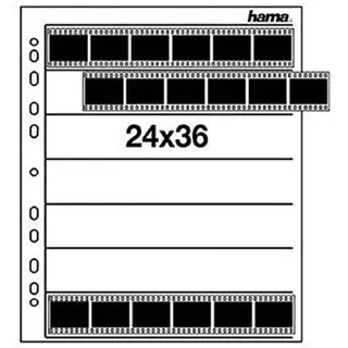Hama Negativhüllen, Pergamin für je 7 Kleinbild-Streifen à 6 Bilder (25 St.)