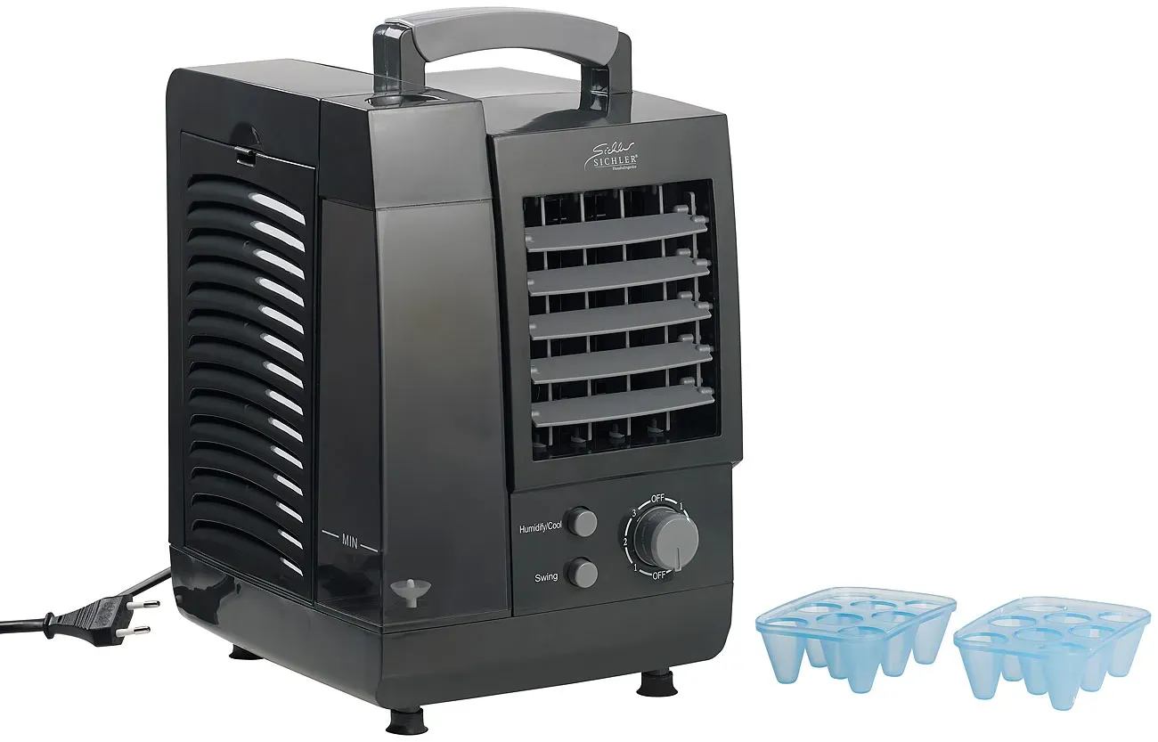 Kompakter 3in1-Tisch-Luftkühler, -Luftbefeuchter & -Luftfilter, 60 W