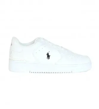 Polo Ralph Lauren für Herren. 809891791009 Turnschuhe aus Glattleder weiß (43), Wohnung, Schnürsenkel, Lässig