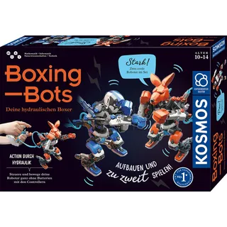Kosmos 621162 - Boxing-Bots, Deine hydraulischen Boxer, Zu zweit bauen und spielen, MINT-Experimentierkasten