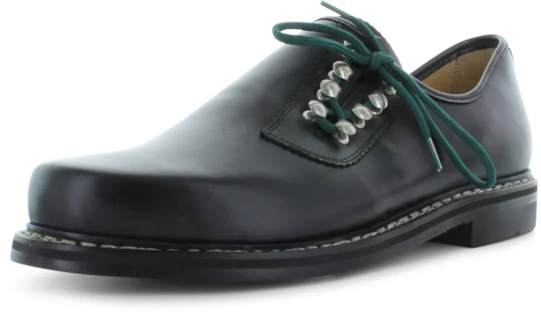 Haferlschuhe Isny Ledersohle schwarz Gr. 9.5 UK / 44 EU