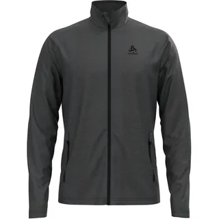 Odlo Fleecejacke Herren Roy I Midlayer Full Zip shale grey - black STRIPES XXL