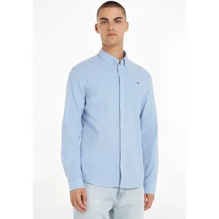 Tommy Hilfiger Slim Stretch Oxford Langarmhemd Perfume Blue L