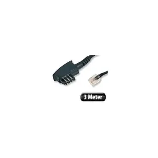 Telefonanschlusskabel 3 m TAE-F-Stecker auf RJ11 / TAE-Kabel