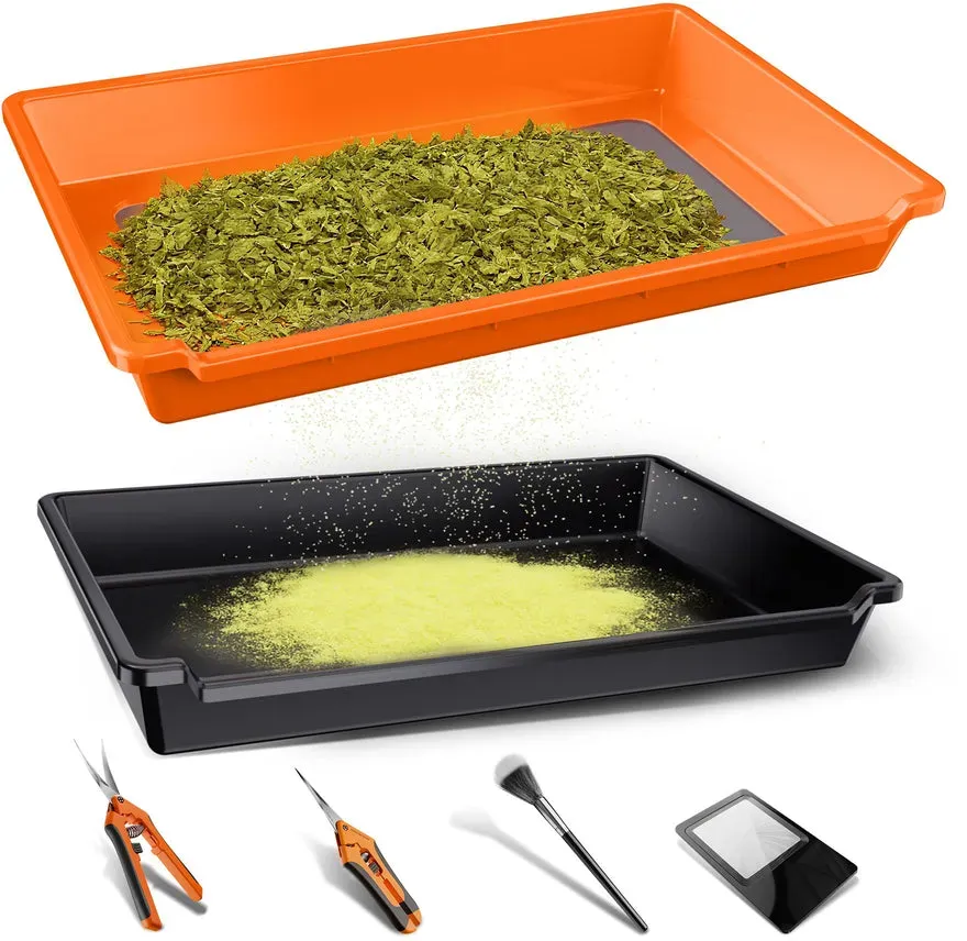 2-in-1 Trim-Tablett-Starterset mit Tablett und Sieb