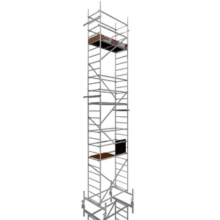 Altec Gerüst Rollfix 800 Arbeitshöhe 8m, Standardtraverse mit Ø 125mm Rollen