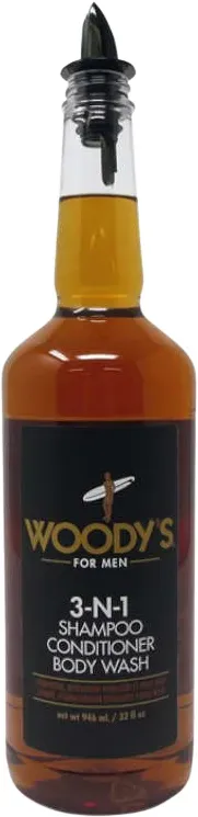 WOODY'S 3-in-1 Shampoo Conditioner Body Wash 946ml