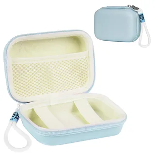 Ainiv Digitalkamera Tasche Kompatibel mit Sony ZV-1/Ricoh GR/Casio zr1000/1200/Canon G7/SX720/Panasonic ZS110, Kleine Tragetasche Digitalkamera, Hart Reise Tragen Tasche (Blau, nur Fall)