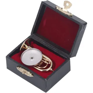 Miniatur-Tuba-Modell, Spielzeugmaterial, Musikinstrument, Geschenk, Barry East, Vergoldetes Großes Messing-Euphonium, Mini-Tuba-Modell, Goldene Mini-Miniatur-Tuba, Kleine,
