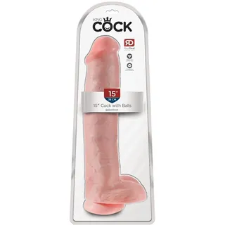 Pipedream King Cock with Balls, Light, 38 cm