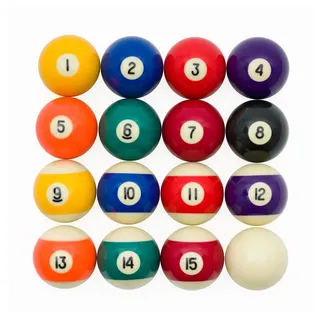 Sportime Billardkugeln Pool Sport ø 54 mm Billard Unisex bunt No Size