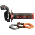 Domino KRK Gasgriff mit schwarz/roter Beschichtung, schwarz