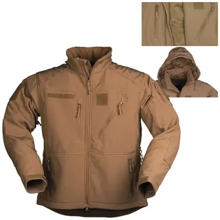 Mil-Tec Softshell SCU 14 Textiljacke - Hellbraun (Coyote) - XXL