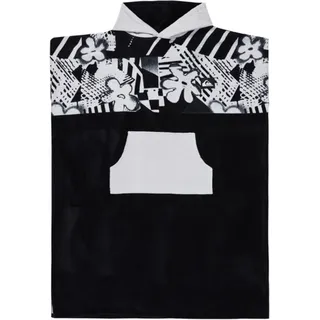 QUIKSILVER Hoody Towel Poncho 2026 black tribal tag