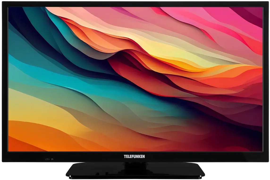 TELEFUNKEN XH24O550M Fernseher 24 Zoll HD-ready LED TV mit Triple-Tuner, schwarz