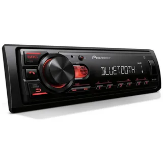Pioneer MVH-230BT 1DIN Bluetooth Autoradio mit USB-Eingängen Smartphone-Konnektivität, Freisprecheinrichtung