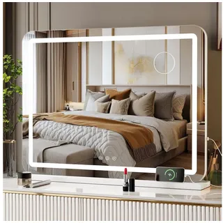 mamizo Schminkspiegel mit Beleuchtung, Mit USB und Typ-C, Hollywood Spiegel, mit licht