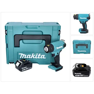 Makita Makita, Heissluftföhn, DHG 180 M1J Akku Heissluftgebläse 18 V 550 °C + 1x Akku 4,0 Ah + Makpac - ohne Ladegerät