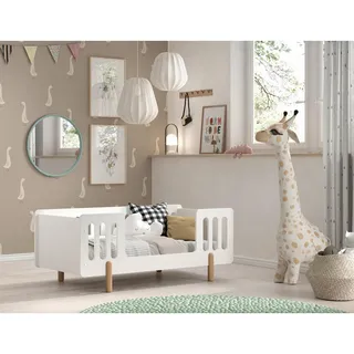 Jaxx Kinder-/Juniorbett Simple ca. 70x140 cm, Weiß
