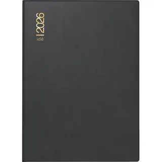 Rido Taschenkalender Perfect/Technik I 10x14cm 1 Woche/2 Seiten PP (Polypropylen) schwarz 2026