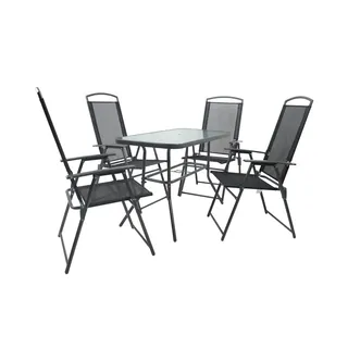 VCM Gartenmöbel-Set ¦ grau ¦ Maße (cm): B: 110