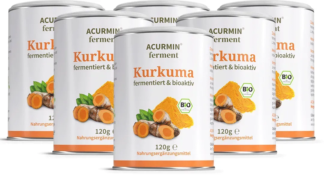 Fermentiertes Bio Kurkuma Pulver – Acurmin ferment 720 g / 720 Tage