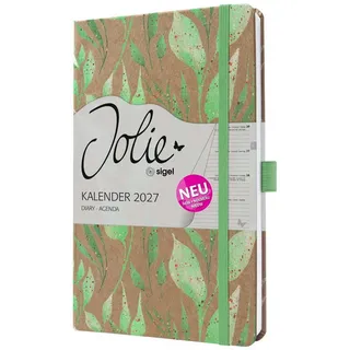 Sigel Wochenkalender Jolie A5 gold/braun/mintgrün 2027