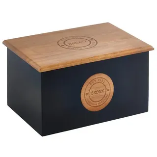 Next Brotkasten Bronx Holz-Brotkasten, Holz, (1-tlg) schwarz