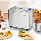 UNOLD Brotbackautomat "Backmeister Edel 68456", silber (edelstahlfarben), B:36,9cm H:30,6cm T:26,7cm, Brotbackautomaten, bis zu 1.000 g Brotgewicht