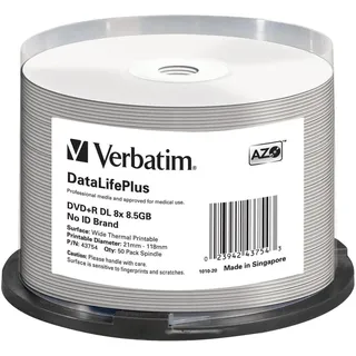 Verbatim DVD+R 8,5GB 8x 50er Spindel