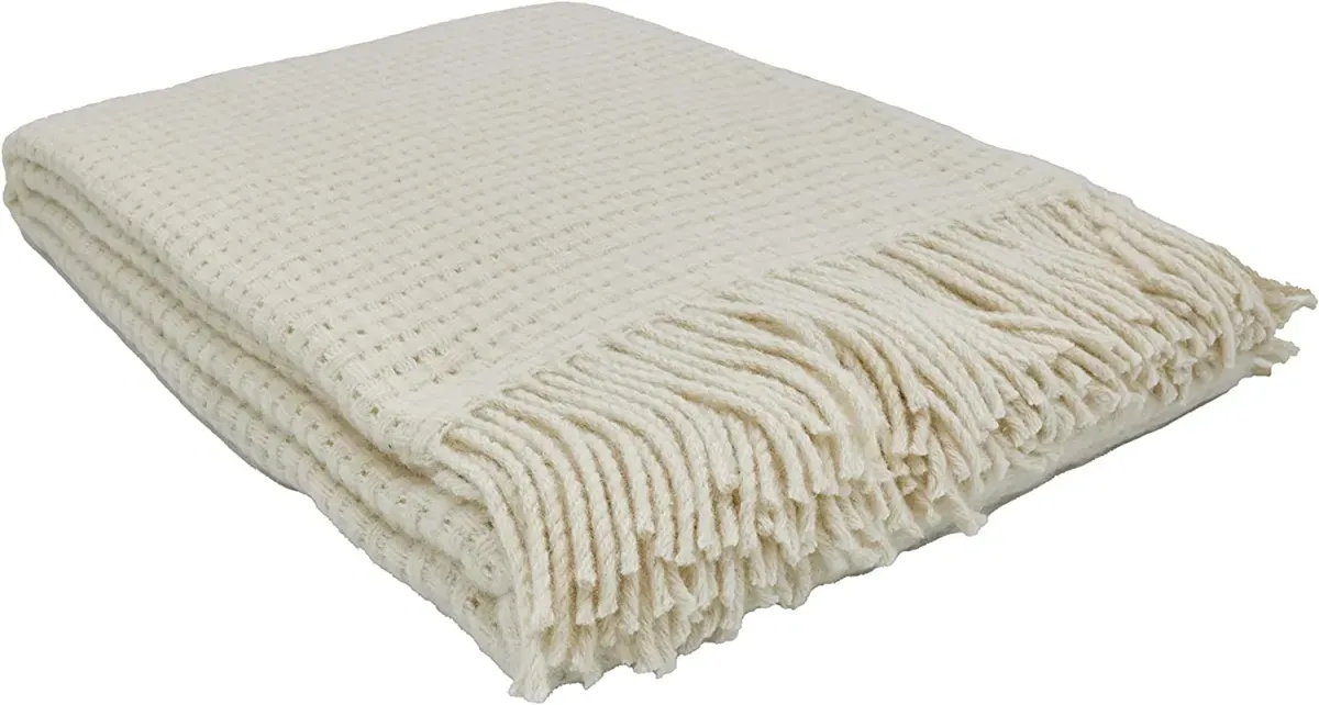 Wohndecke Merinowolle | Plaid/Wohndecke | Beige