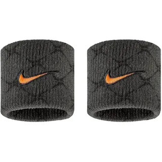 2er Pack NIKE Dri-FIT Swoosh Classic Printed Schweißbänder 022 - anthracite/black/totalorange