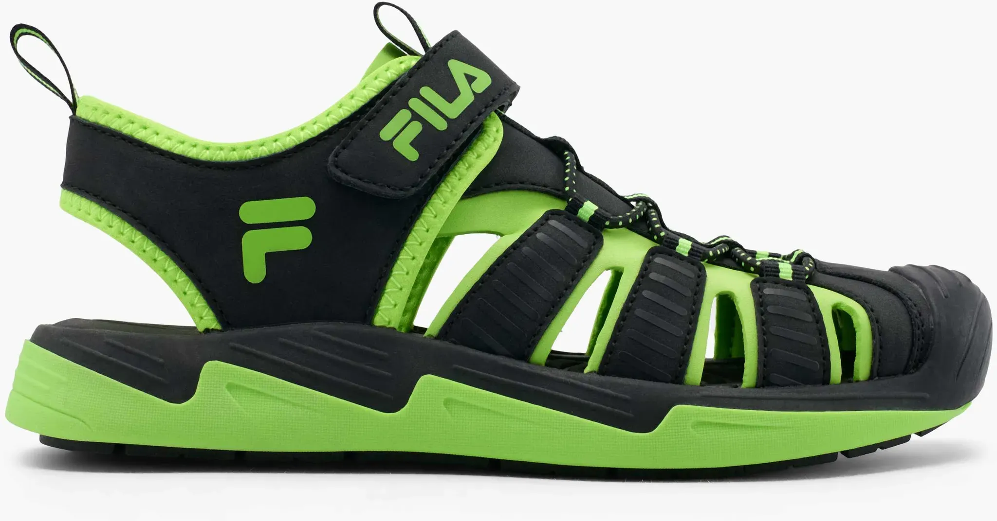 FILA  Sandale Schwarz, Kinder, Größe: 25, Material: PU/Textil - FILA  Sandale Schwarz, Kinder, Größe: 25, Material: PU/Textil - man - Schwarz