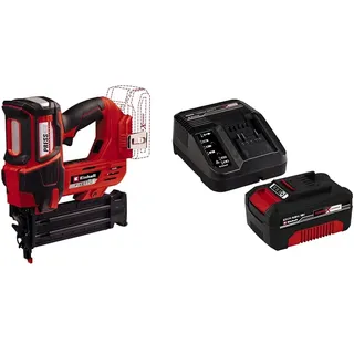 Einhell Professional Akku-Nagler FIXETTO 18/50 N Power X-Change (18V, 60 Schuss/min, max. 50 mm Nagellänge, Tiefeneinstellung, Einzel-/Serienschuss, inkl 500 Nägel, inkl. 4,0 Ah Akku und Ladegerät)