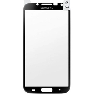 Samsung Original 2x Displayschutzfolie inkl. Reinigungstuch und Blasenspachtel (kompatibel mit Galaxy Note 2 / Note 2 LTE) Black Frame