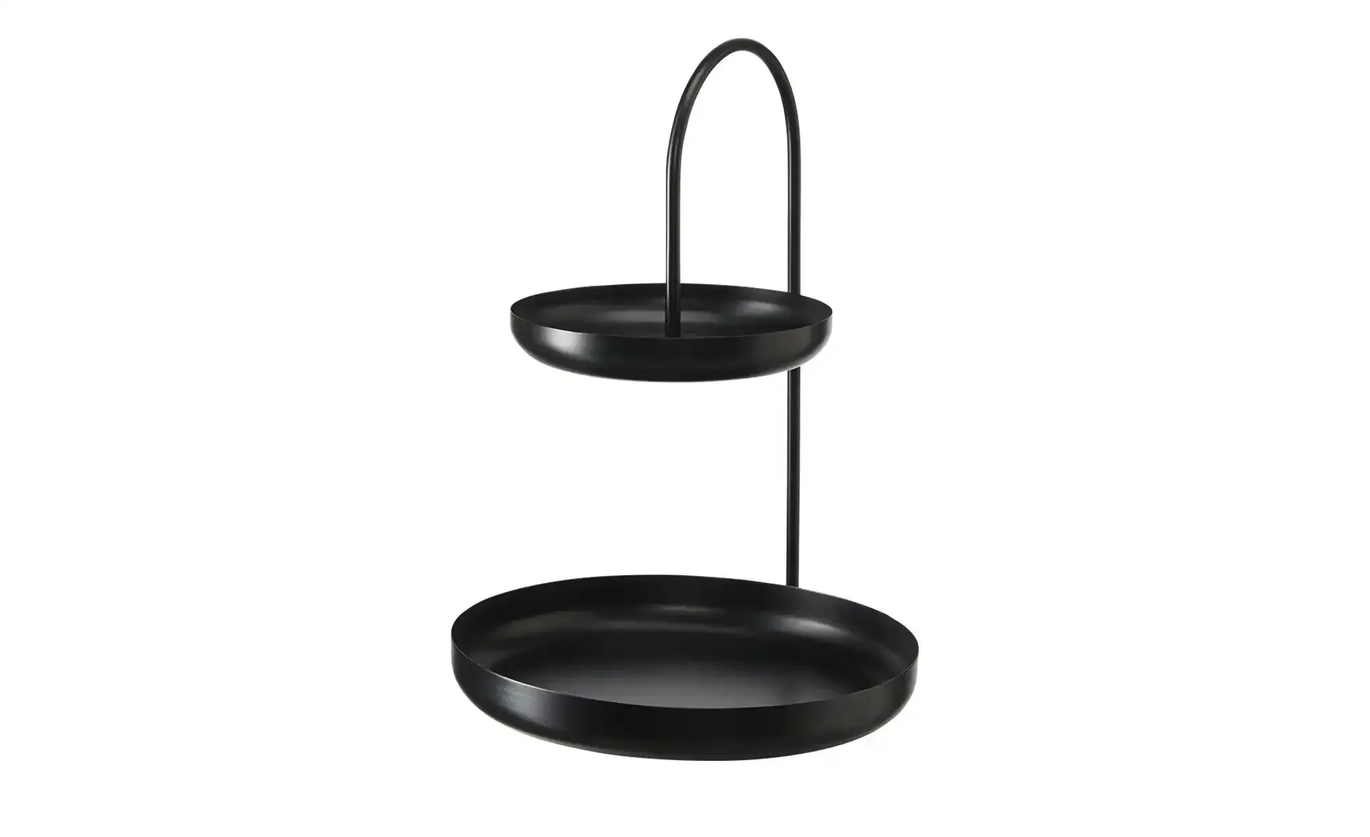 HOME STORY Etagere   , schwarz , Metall , Maße (cm): H: 40  Ø: 28