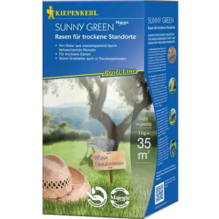 Kiepenkerl Trockenrasen für trockene Standorte Profi-Line Sunny Green Rasen 1 kg