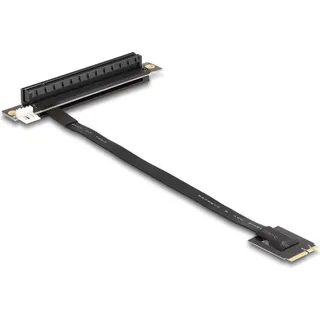 DeLock M.2 Key A+E zu PCIe x16 NVMe Adapter gewinkelt mit 20 cm Kabel,