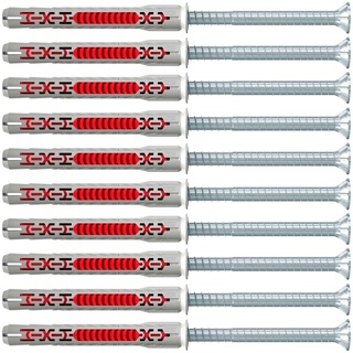 Fischer Langschaftdübel duoxpand 8 x 80 T Senkkopfschraube - 10 Stück - 562149