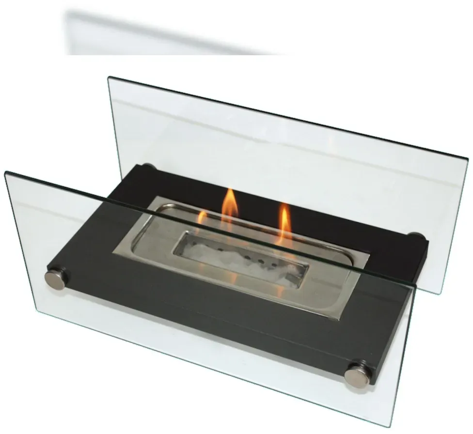 PURLINE Bio-Tischkamin mit gehärtetem Glas ONIROS B
