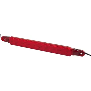Hella Zusatzbremsleuchte LED - 12V - Anbau/geschraubt - Lichtscheibenfarbe: rot - LED-Lichtfarbe: rot - Kabel: 3000mm - Stecker: offene Kabelenden - hinten