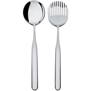 Alessi Salatbesteck Collo Alto 2tlg. Edelstahl Silber